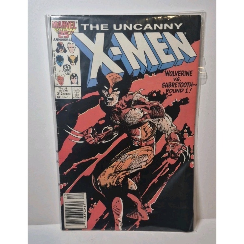 The Uncanny X-Men #212 (Marvel Comics Dec 1986) Wolverine vs. Sabretooth